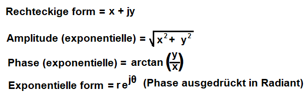 Rechteckige Form in Exponentielle formel