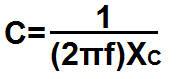 Fórmula de Condensador de Derivación