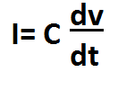 Fórmula de la corriente de un condensador