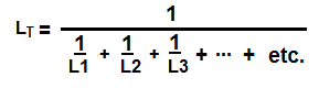 Fórmula de inductores en paralelo
