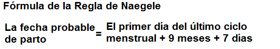 La fórmula de la regla de Naegele