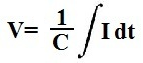 Fórmula del voltaje de un condensador