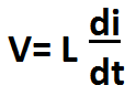 Formula del voltaje de un inductor