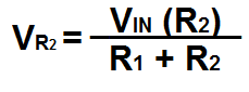 Fórmula del divisor de voltaje