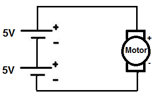 2 5-volt sources added in series