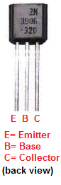 2N3906 PNP transistor pinout