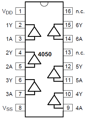 4050 buffer pinout