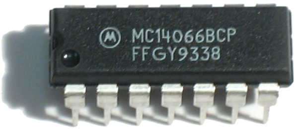 5x HEF4066BT.652 IC digital de interruptor bilateral los canales 4 CMOS SMD SOP14