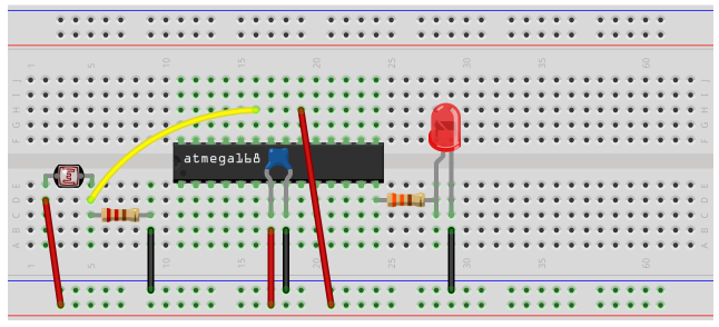 AVR night light circuit