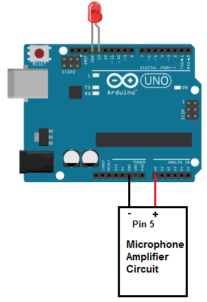 Arduino microphone circuit