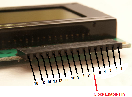 Clock Enable Pin of HD44780 LCD