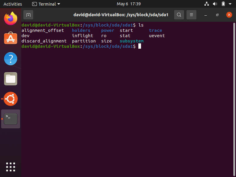 Contents of the sda1 directory in linux