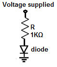 Diode resistor circuit