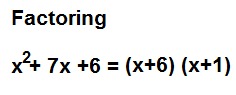 Factoring example