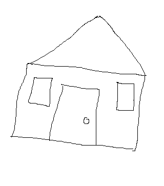 Hand-drawn house