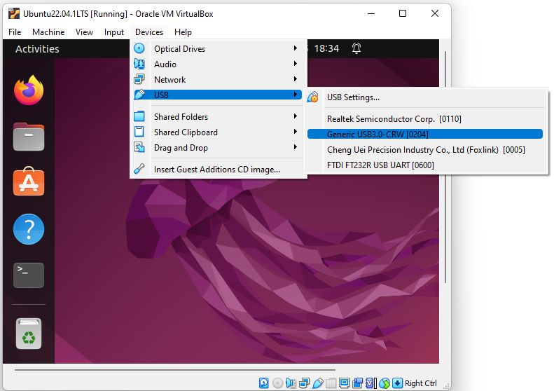 How to make a device be recognized by the ubuntu linux operating system