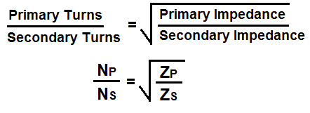 Impedance matching formula