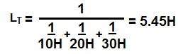 Inductors in parallel example