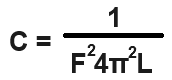 LC resonant circuit capacitance formula