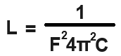 LC resonant circuit inductance formula