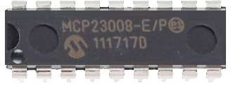 MCP23008 I/O port expander