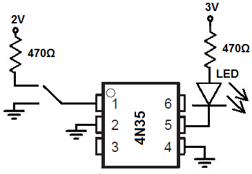 Optocoupler circuit