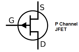 P channel JFET symbol