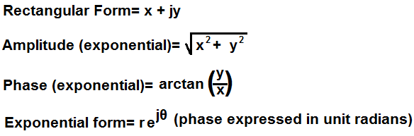 Rectangular to exponential form formula