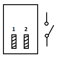 SPST Toggle switch schematic wiring diagram