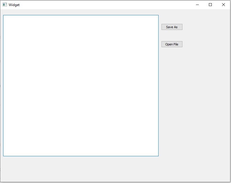 Selecting and opening a file in a Qt widget in C++