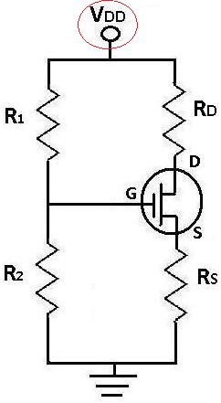 VDD of a MOSFET transistor