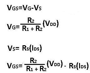 Vgs formula of Mosfet transistor