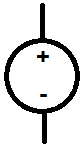 Voltage source symbol