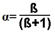 Formula for alpha of transistor
