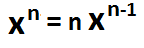 Differentiation Power rule formula