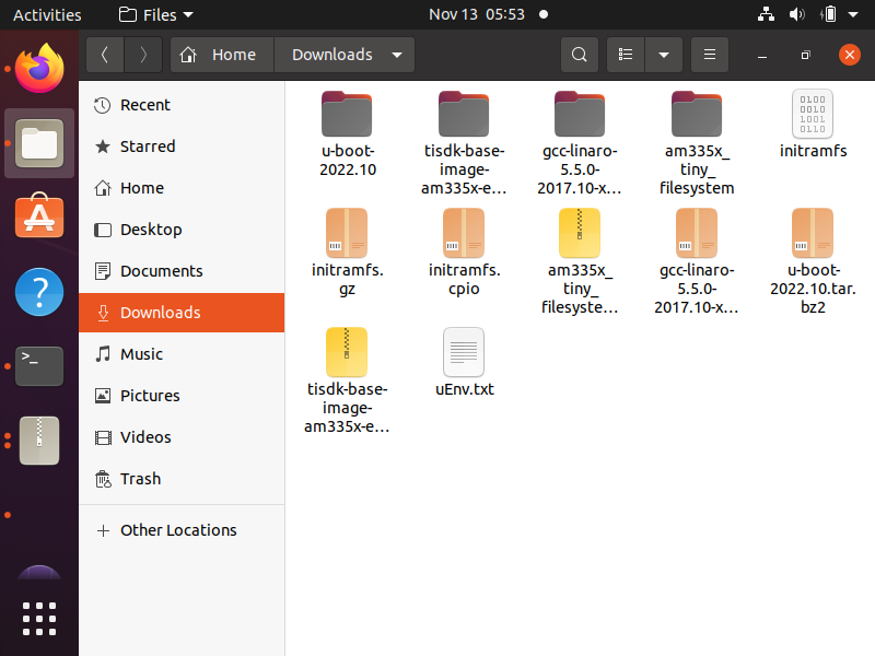 initramfs file in folder on linux operating system