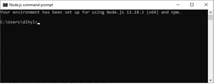 node.js command prompt