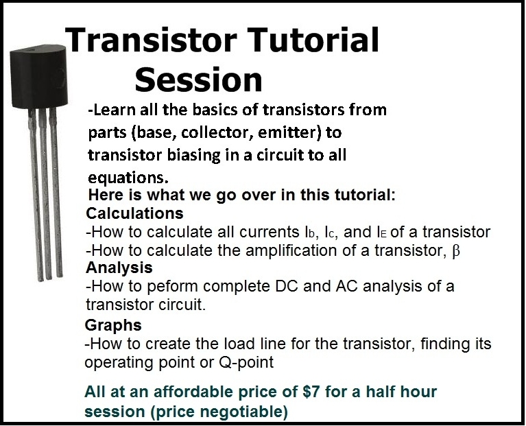 Transistor Tutoring Tutorial Session