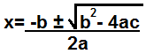 Formula quadratica