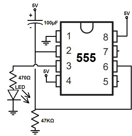 Circuit With A 555 Timer
