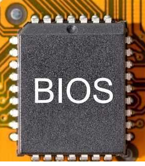 BIOS chip for the boot process of a computer