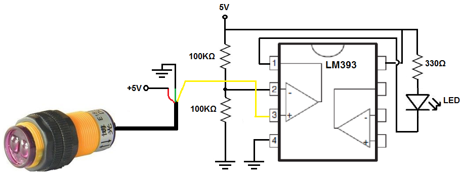 Infrared Proximity Switch Circuit