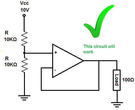 Voltage divider circuit that works