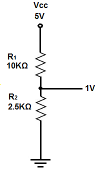 Voltage divider second example